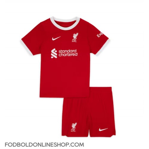 Liverpool Hjemme Trøje Børn 2023-24 Kortærmet (+ Korte bukser)